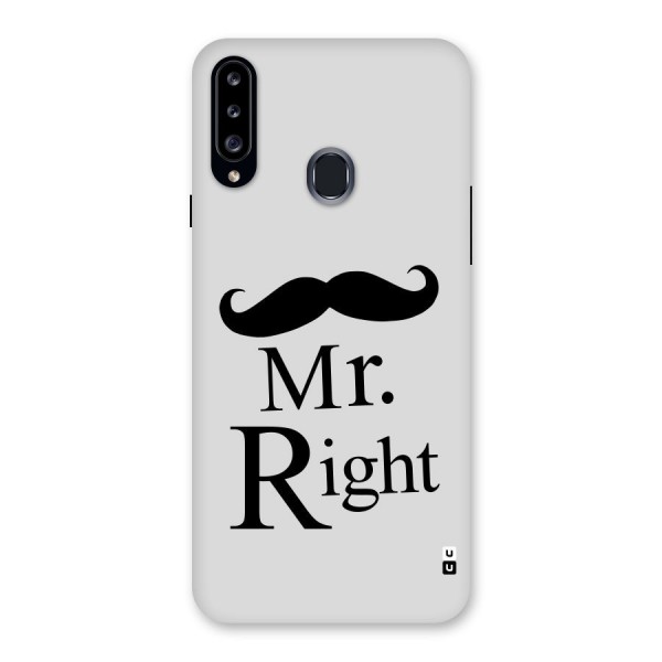Mr. Right. Back Case for Samsung Galaxy A20s