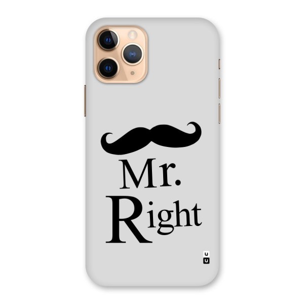 Mr. Right. Back Case for iPhone 11 Pro