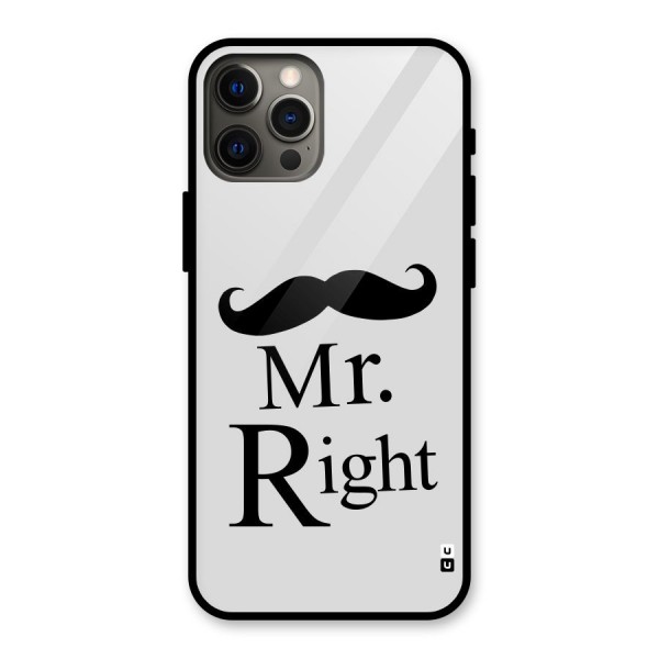 Mr. Right. Glass Back Case for iPhone 12 Pro Max