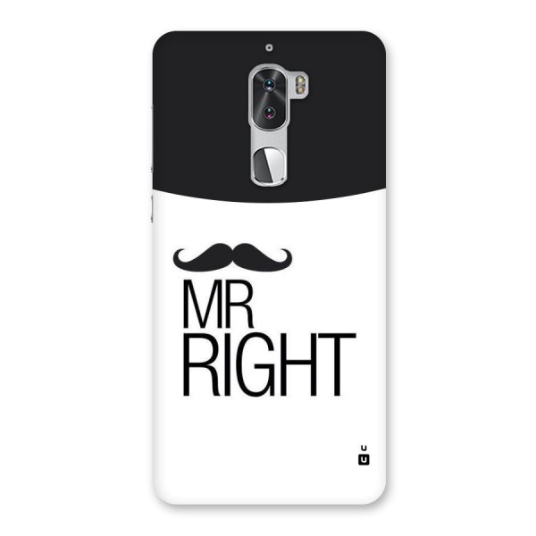 Mr. Right Moustache Back Case for Coolpad Cool 1