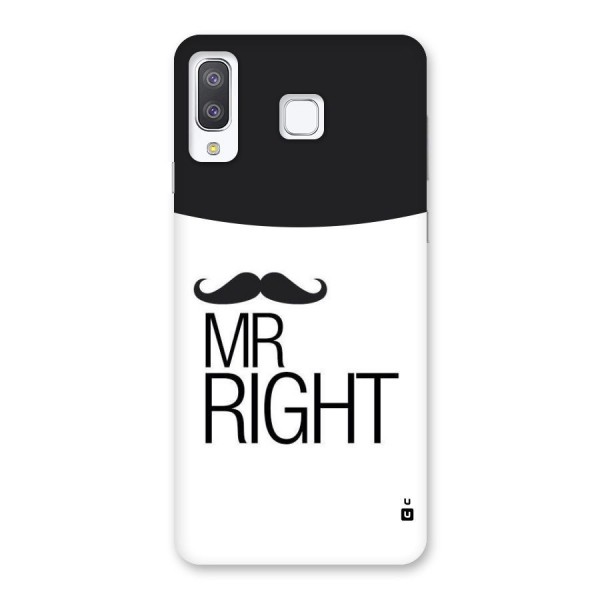 Mr. Right Moustache Back Case for Galaxy A8 Star