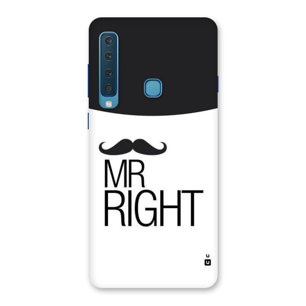 Mr. Right Moustache Back Case for Galaxy A9 (2018)