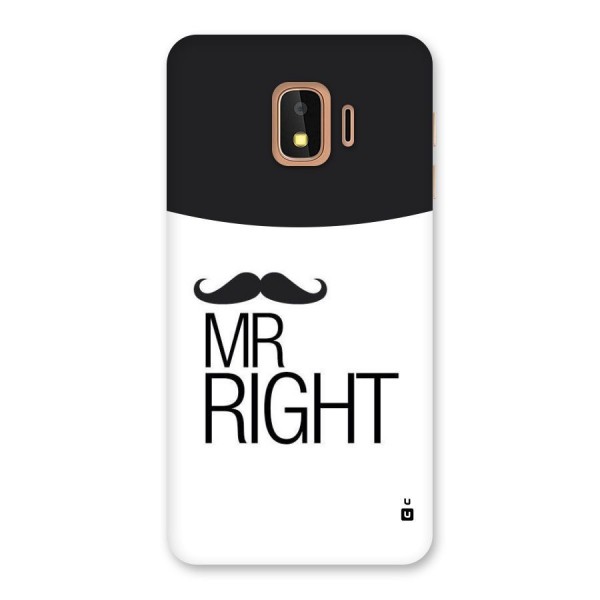 Mr. Right Moustache Back Case for Galaxy J2 Core