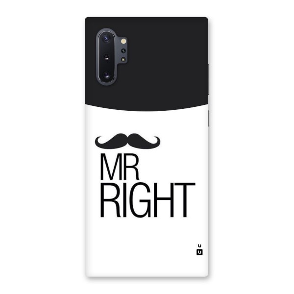 Mr. Right Moustache Back Case for Galaxy Note 10 Plus