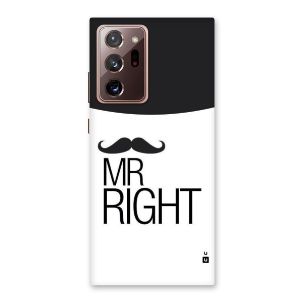 Mr. Right Moustache Back Case for Galaxy Note 20 Ultra