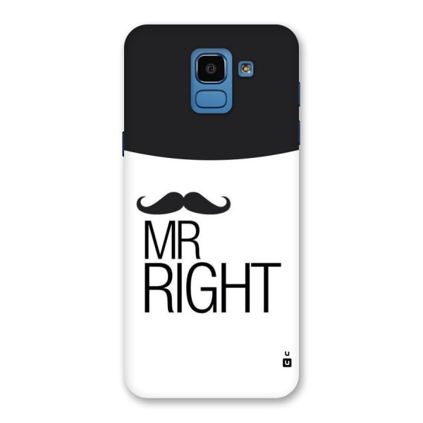 Mr. Right Moustache Back Case for Galaxy On6