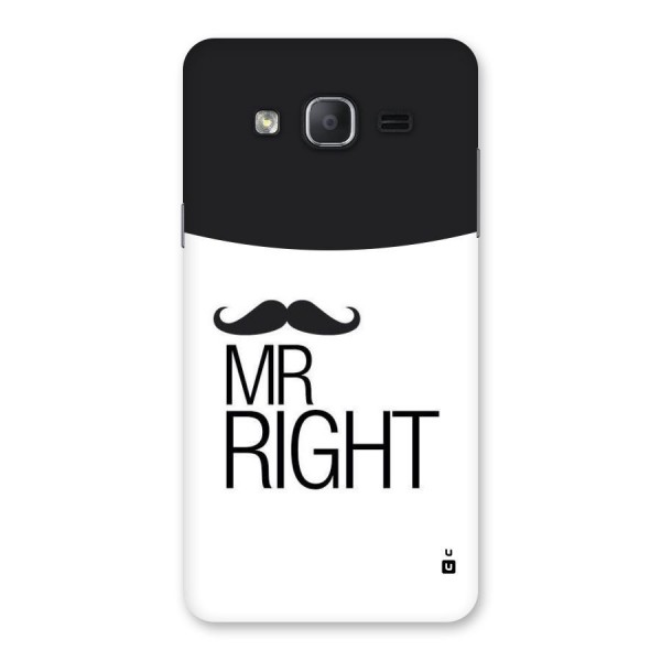 Mr. Right Moustache Back Case for Galaxy On7 2015