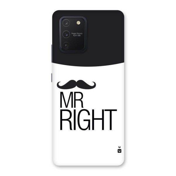 Mr. Right Moustache Back Case for Galaxy S10 Lite