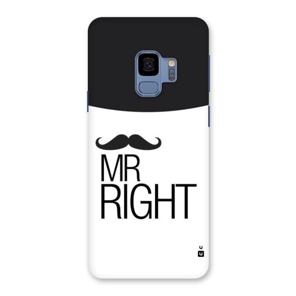Mr. Right Moustache Back Case for Galaxy S9