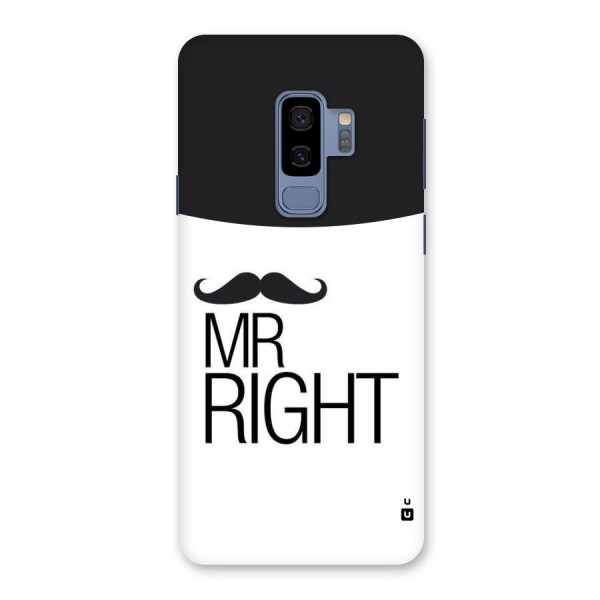 Mr. Right Moustache Back Case for Galaxy S9 Plus