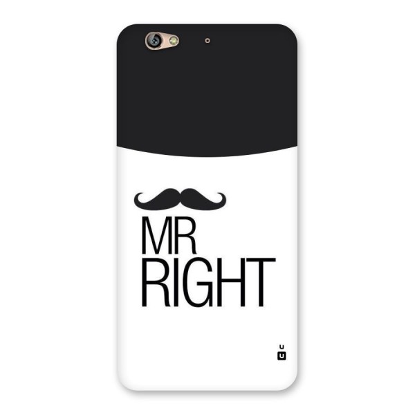 Mr. Right Moustache Back Case for Gionee S6