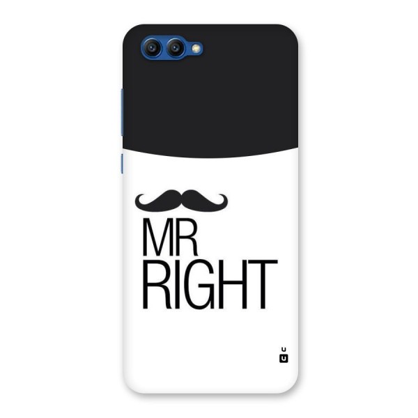 Mr. Right Moustache Back Case for Honor View 10