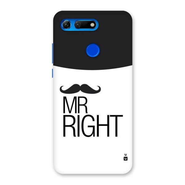 Mr. Right Moustache Back Case for Honor View 20