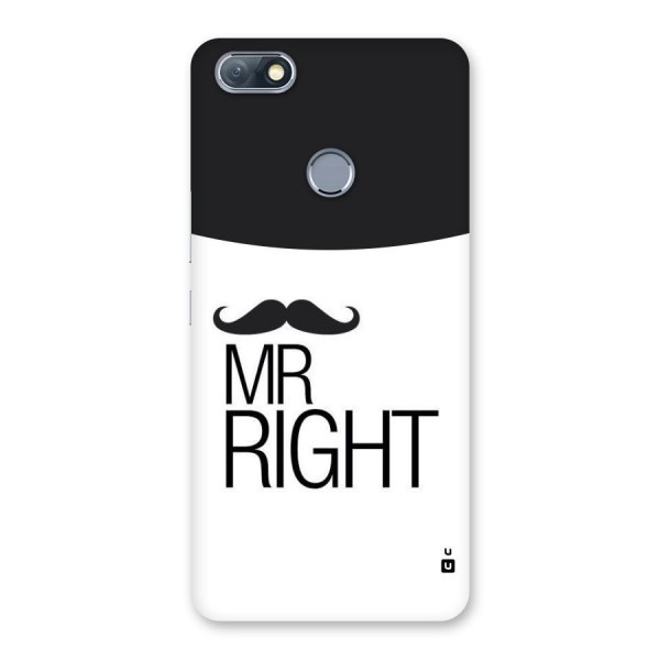 Mr. Right Moustache Back Case for Infinix Note 5