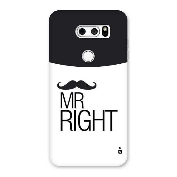Mr. Right Moustache Back Case for LG V30