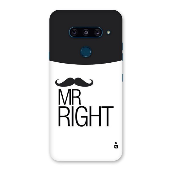 Mr. Right Moustache Back Case for LG  V40 ThinQ