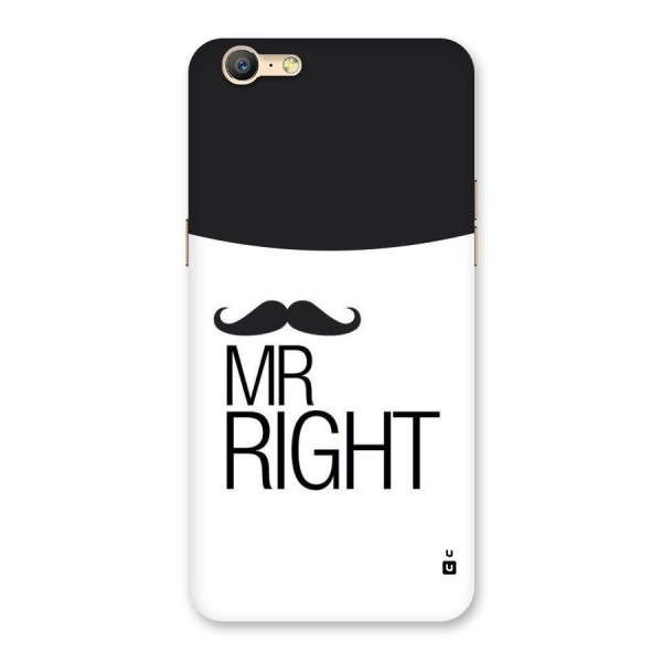 Mr. Right Moustache Back Case for Oppo A39