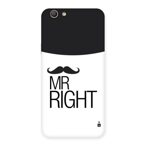 Mr. Right Moustache Back Case for Oppo A59