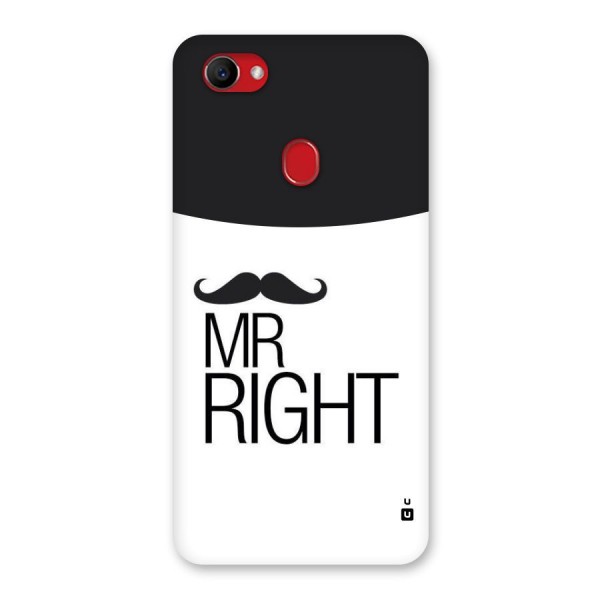 Mr. Right Moustache Back Case for Oppo F7