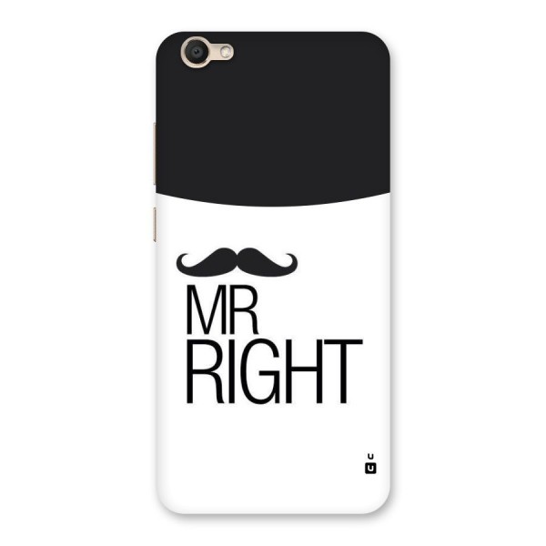 Mr. Right Moustache Back Case for Vivo V5s