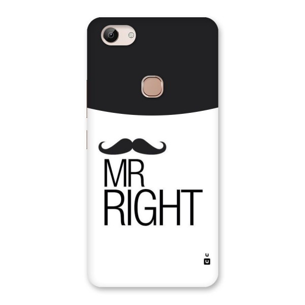 Mr. Right Moustache Back Case for Vivo Y83