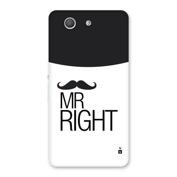 Mr. Right Moustache Back Case for Xperia Z3 Compact