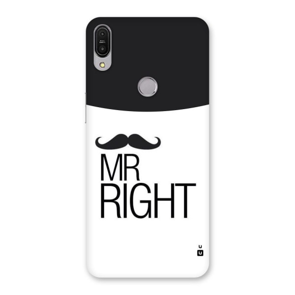 Mr. Right Moustache Back Case for Zenfone Max Pro M1
