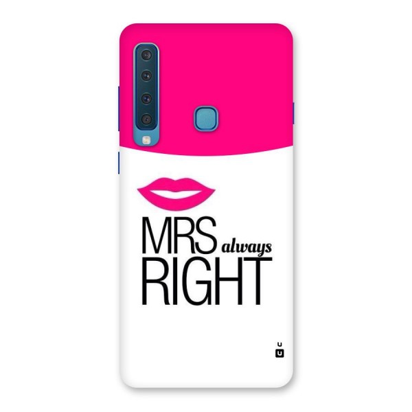 Mrs always right Back Case for Galaxy A9 (2018)