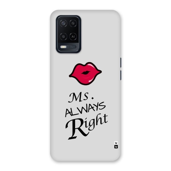 Ms. Always Right. Back Case for Oppo A54