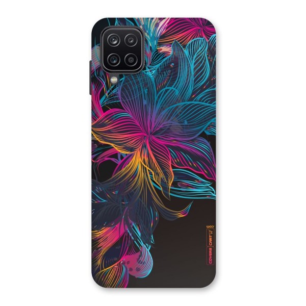 Multi-Colour Flowers Back Case for Galaxy A12