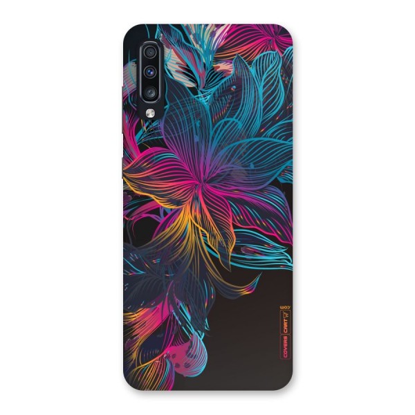 Multi-Colour Flowers Back Case for Galaxy A70s