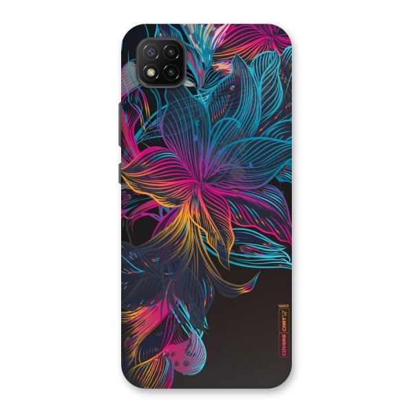 Multi-Colour Flowers Back Case for Poco C3