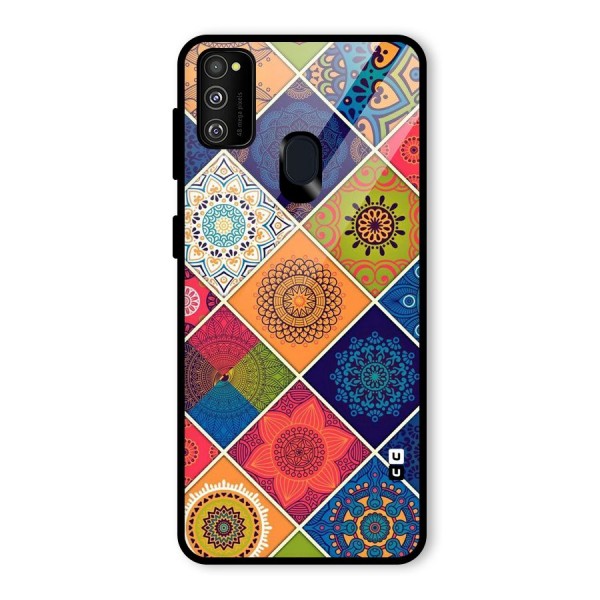 Multi Designs Glass Back Case for Galaxy M30s