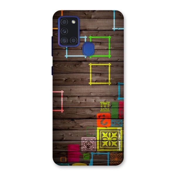 Multicolor Frame Design Back Case for Galaxy A21s
