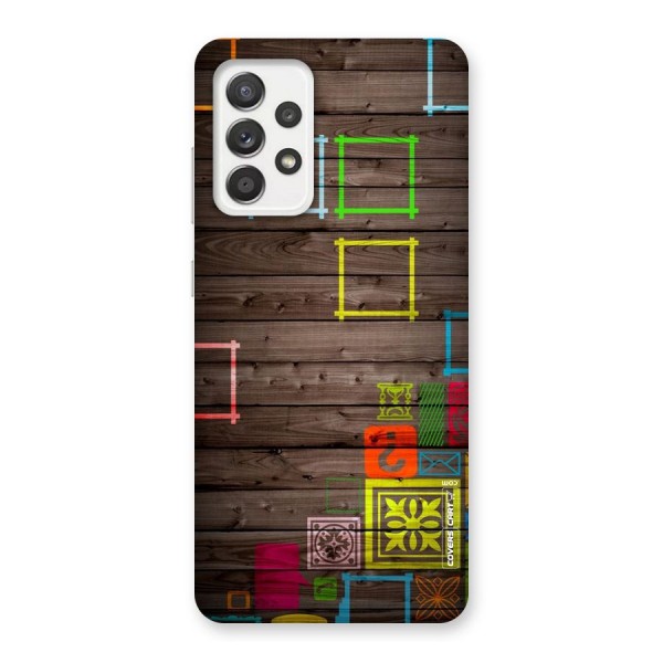 Multicolor Frame Design Back Case for Galaxy A52