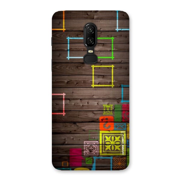 Multicolor Frame Design Back Case for OnePlus 6