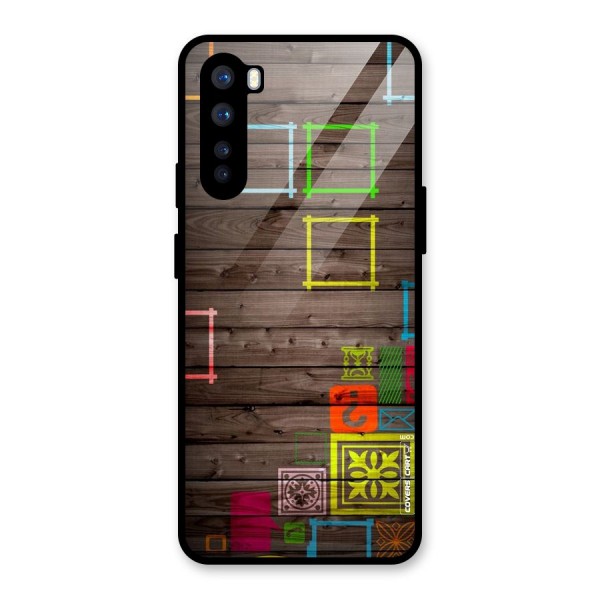 Multicolor Frame Design Glass Back Case for OnePlus Nord