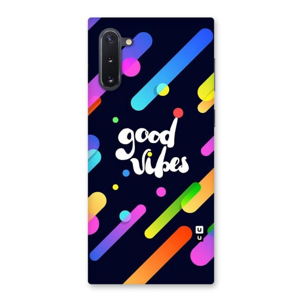 Multicolor Good Vibing Back Case for Galaxy Note 10