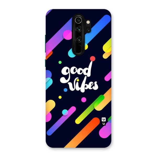 Multicolor Good Vibing Back Case for Redmi Note 8 Pro