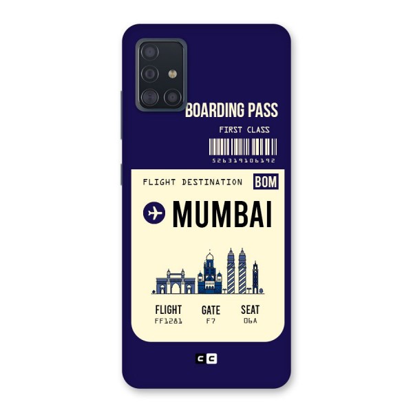 Mumbai Boarding Pass Back Case for Galaxy A51