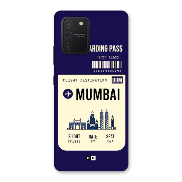 Mumbai Boarding Pass Back Case for Galaxy S10 Lite