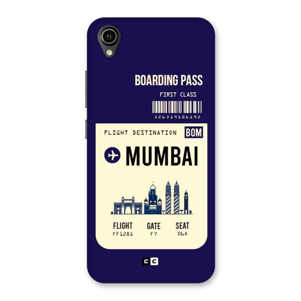 Mumbai Boarding Pass Back Case for Vivo Y90