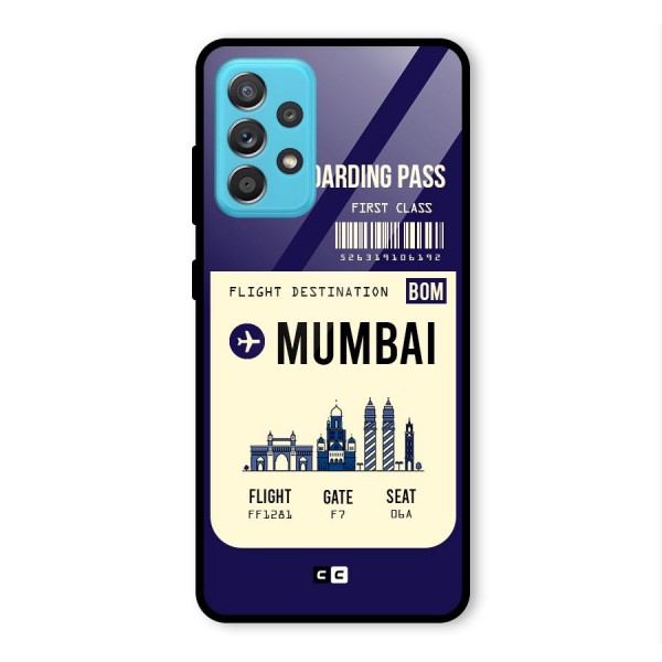 Mumbai Boarding Pass Glass Back Case for Galaxy A52s 5G