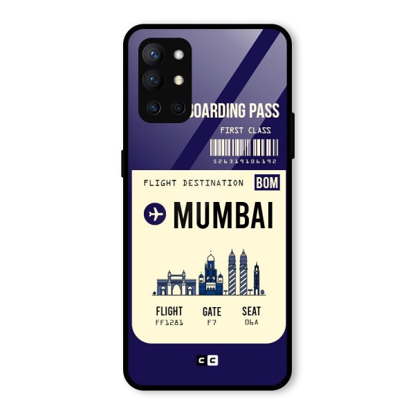 Mumbai Boarding Pass Glass Back Case for OnePlus 9R