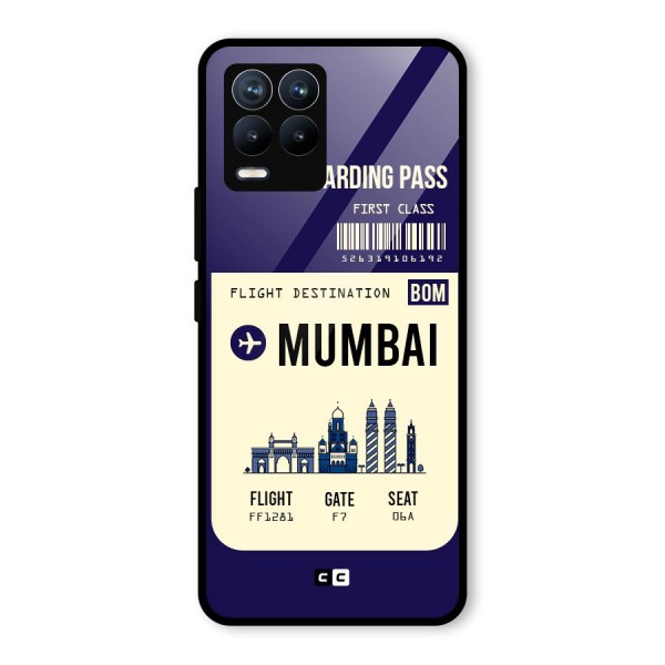Mumbai Boarding Pass Glass Back Case for Realme 8
