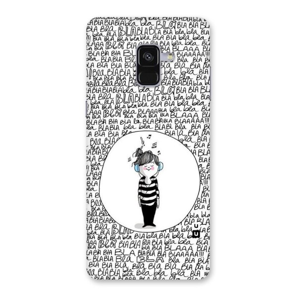 Music And Bla Bla Back Case for Galaxy A8 Plus