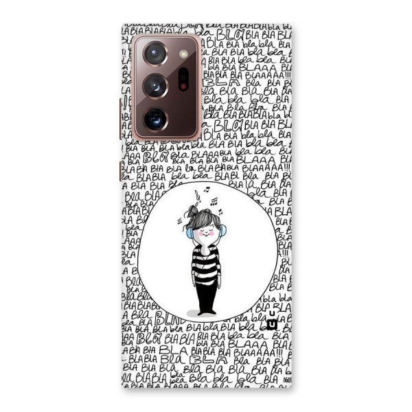 Music And Bla Bla Back Case for Galaxy Note 20 Ultra