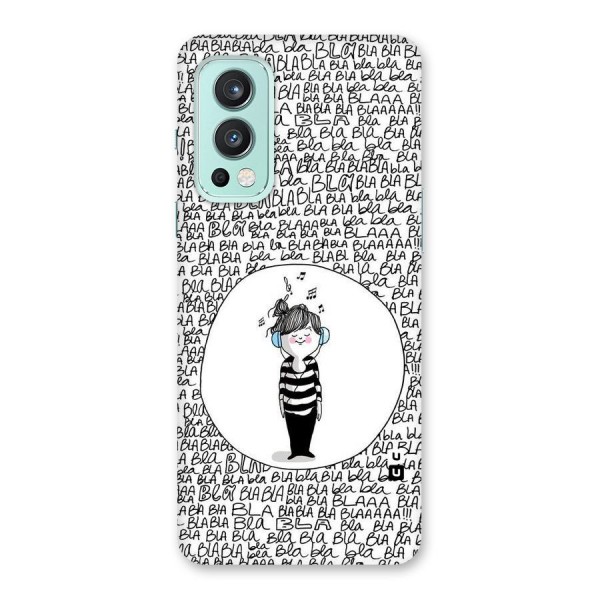 Music And Bla Bla Back Case for OnePlus Nord 2 5G