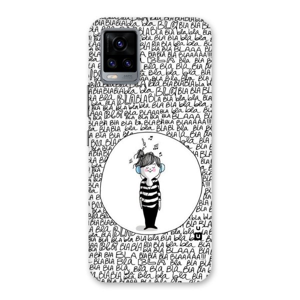 Music And Bla Bla Back Case for Vivo V20