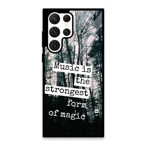 Music Magic Glass Back Case for Galaxy S22 Ultra 5G